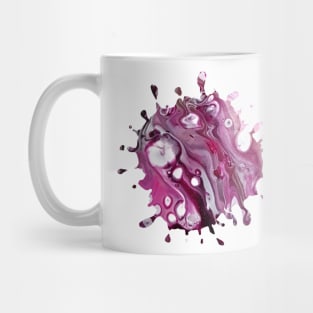 Pink/Purple Acrylic Pour Painting Mug